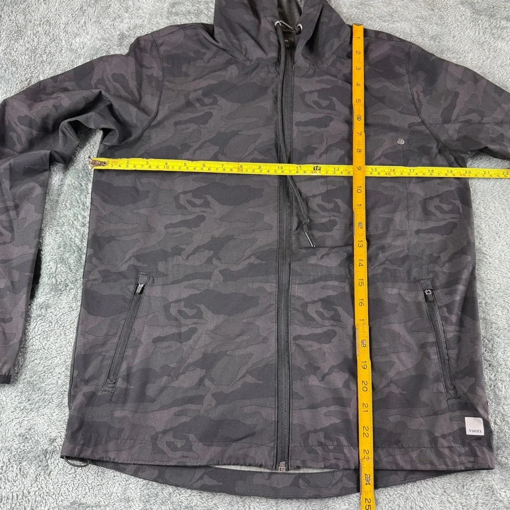 Vuori‎ Camo Full Zip Hooded Lightweight Jacket Trainer Shell Womens Size S